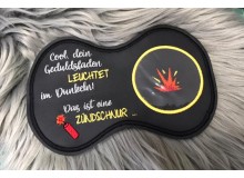 Stickdatei ITh - Mug Rug "Dein Geduldsfaden leuchtet ..."